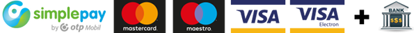 Fizethetsz banki átutalással, vagy az OTP Mobil SimplePay biztonságos felületén bankkártyával! Fizetési lehetőségek